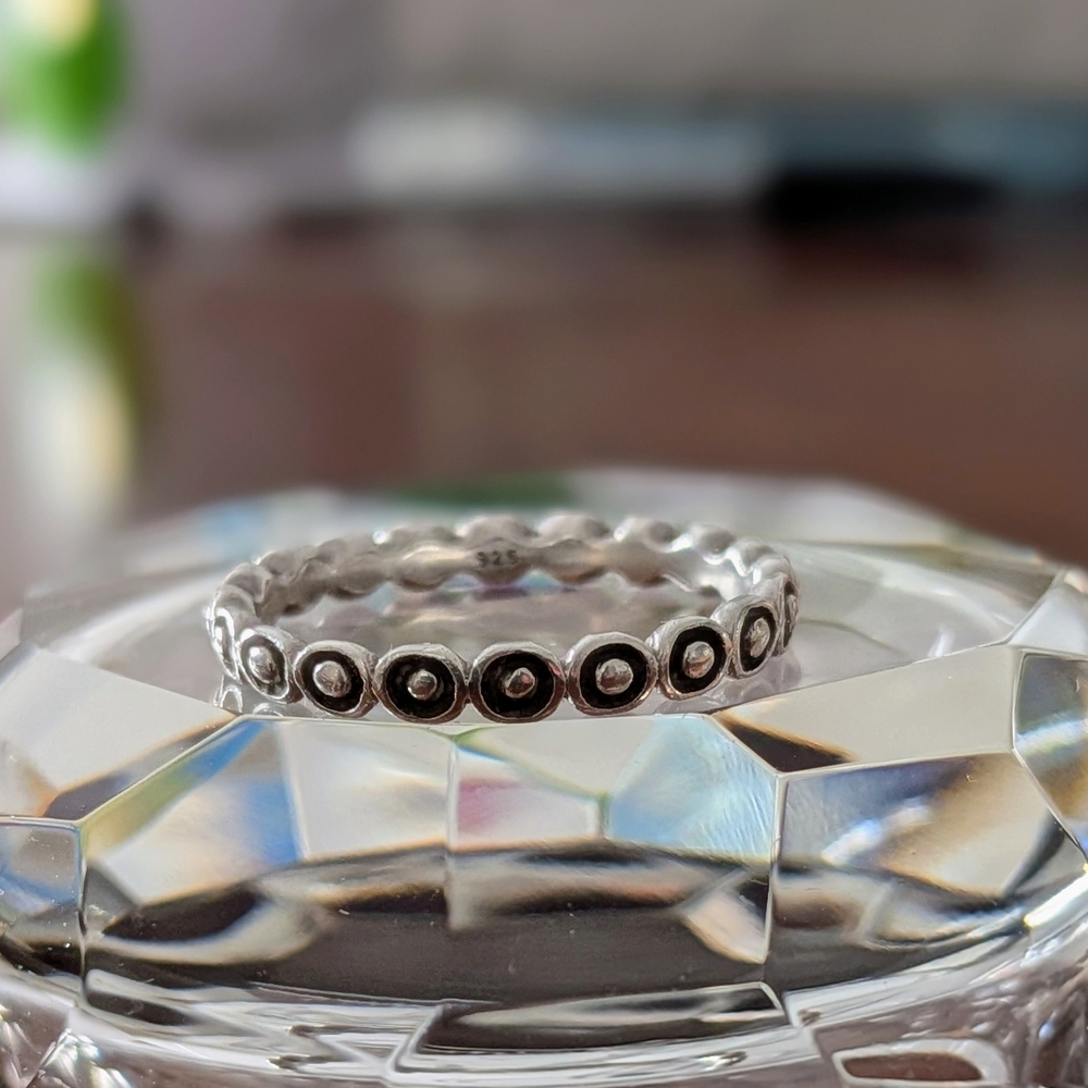 .925 Sterling Silver Stacking Ring Women's Size 7.5
